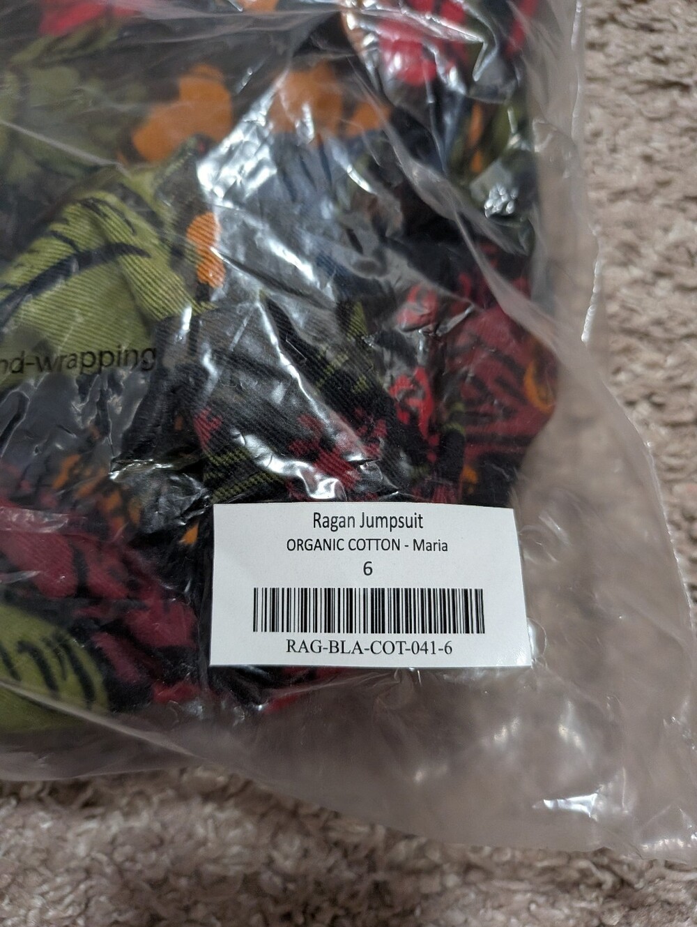 NWT Lucy And Yak Ragan Jumpsuit Maria Floral Print Size US 2 XS Organic Cotton - Picture 4 of 5